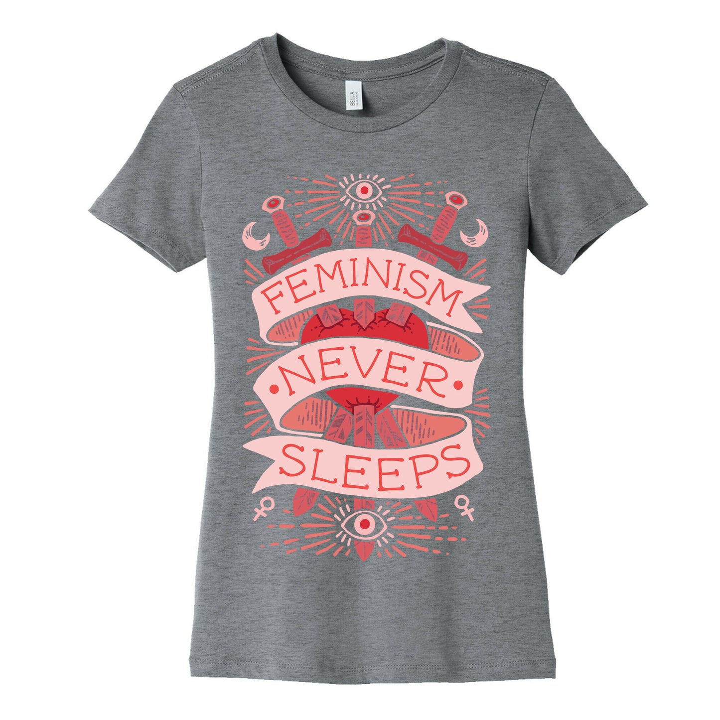 Feminism Never Sleeps Women's Cotton Tee