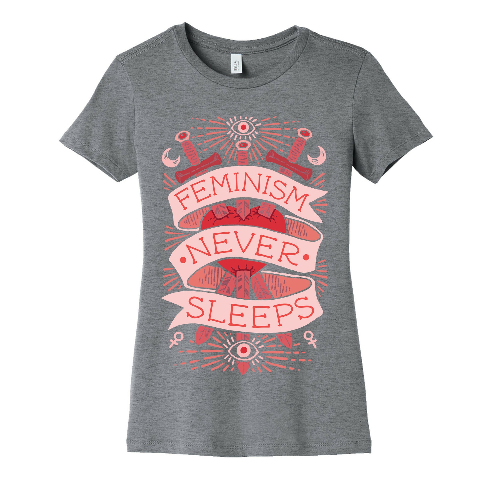Feminism Never Sleeps Women's Cotton Tee