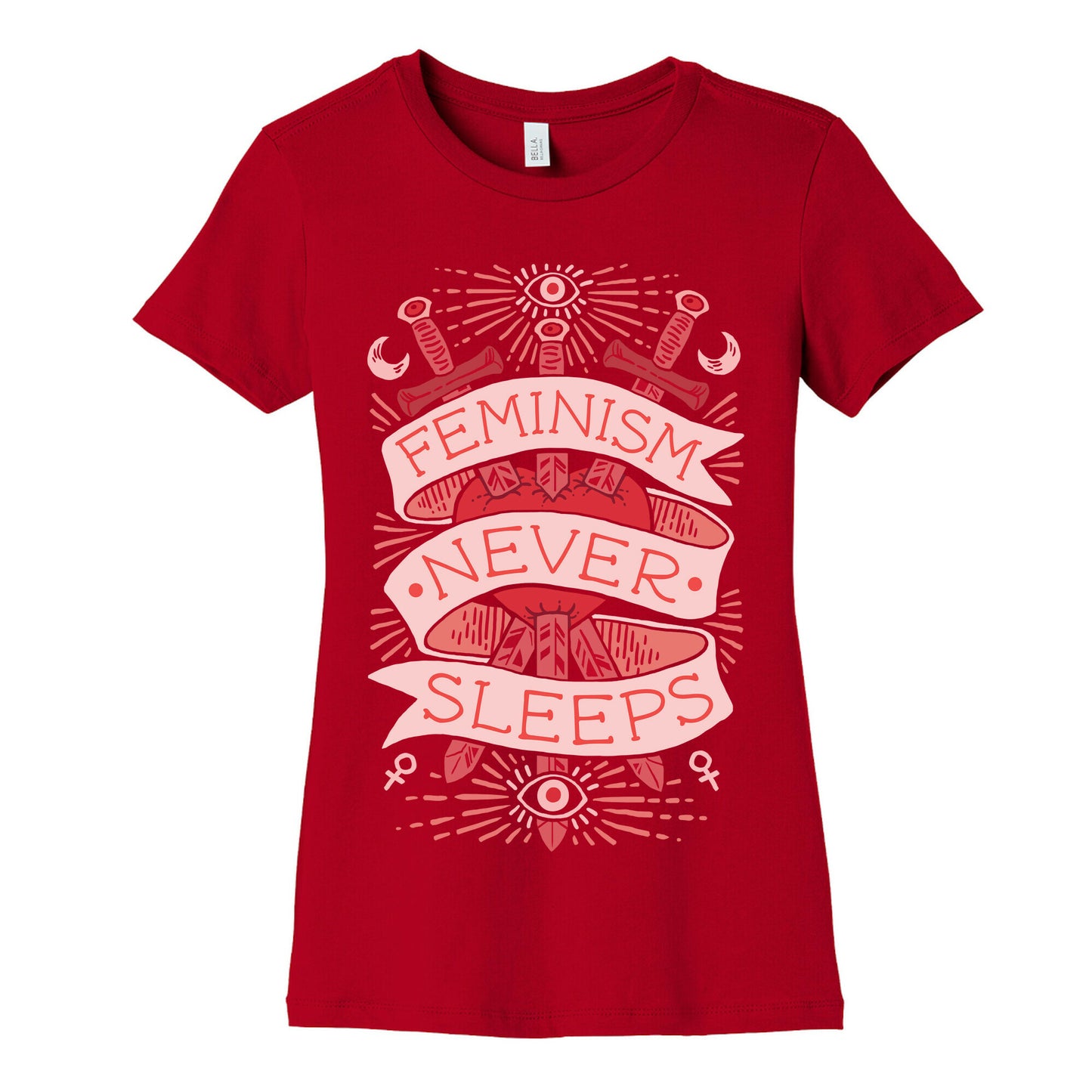 Feminism Never Sleeps Women's Cotton Tee