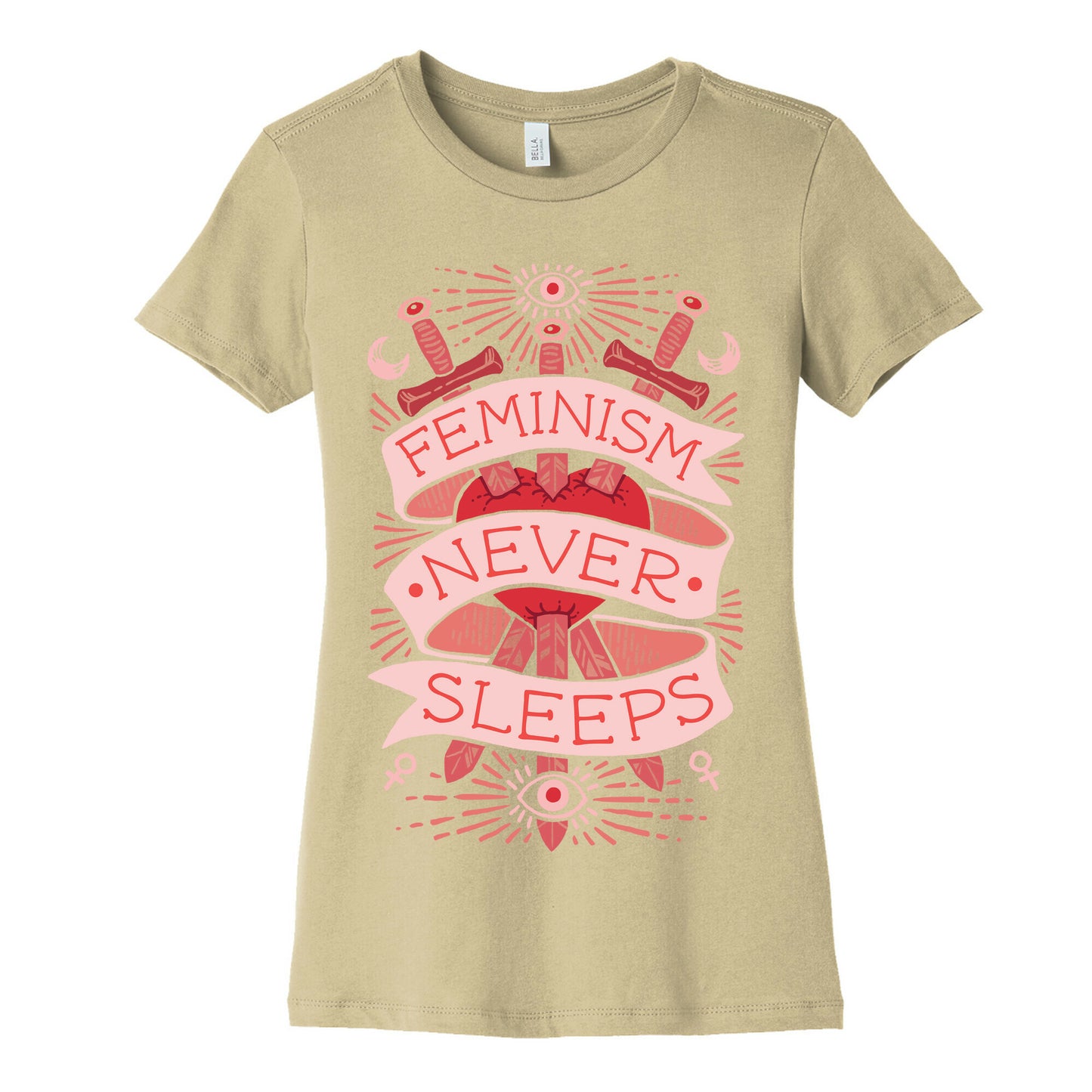 Feminism Never Sleeps Women's Cotton Tee
