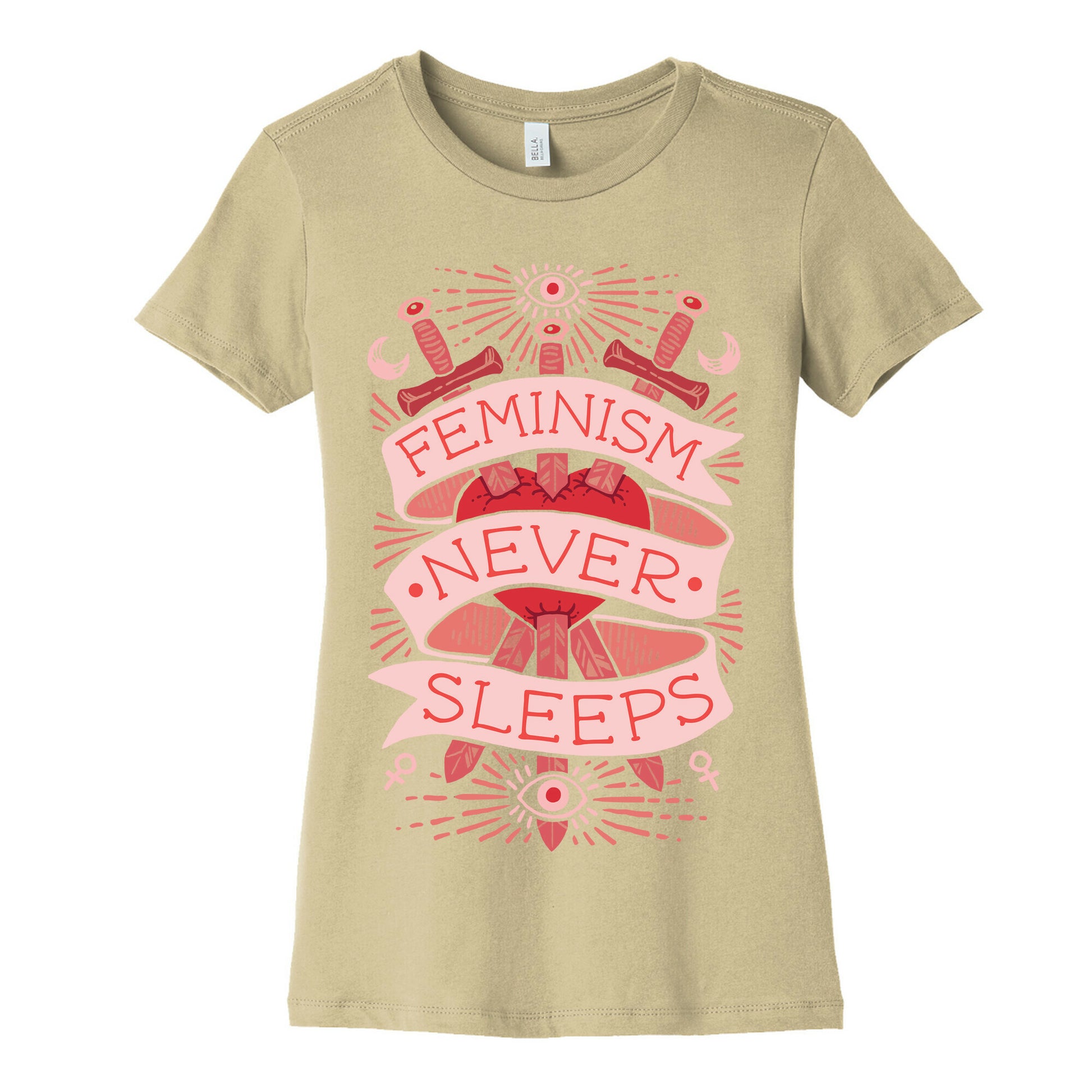 Feminism Never Sleeps Women's Cotton Tee