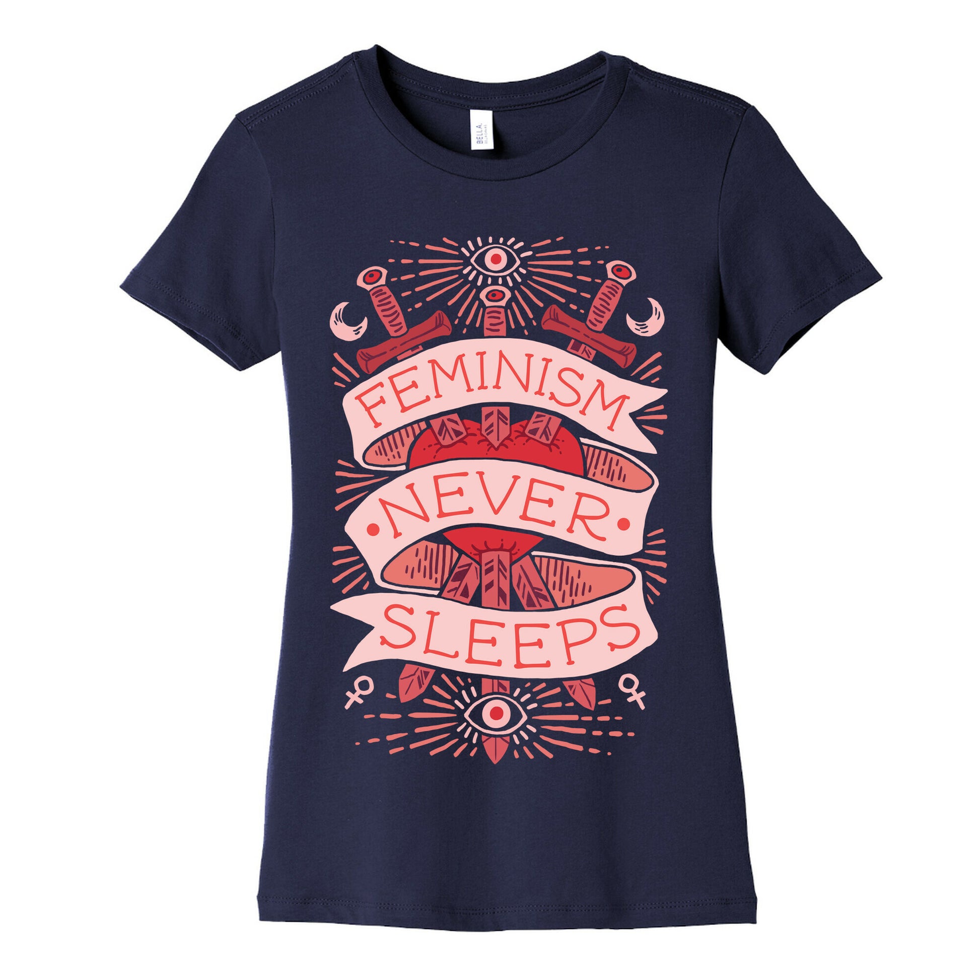 Feminism Never Sleeps Women's Cotton Tee