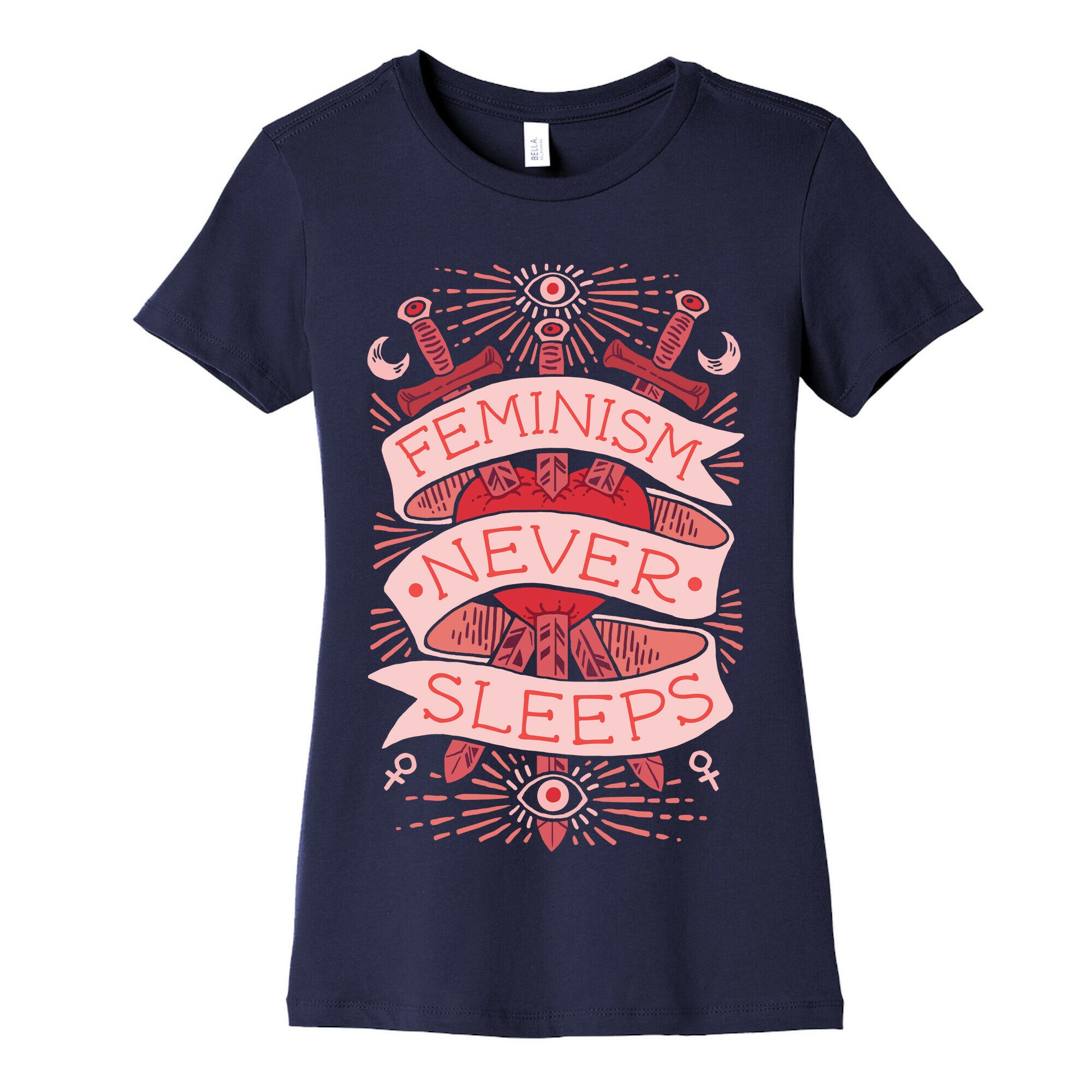Feminism Never Sleeps Women's Cotton Tee