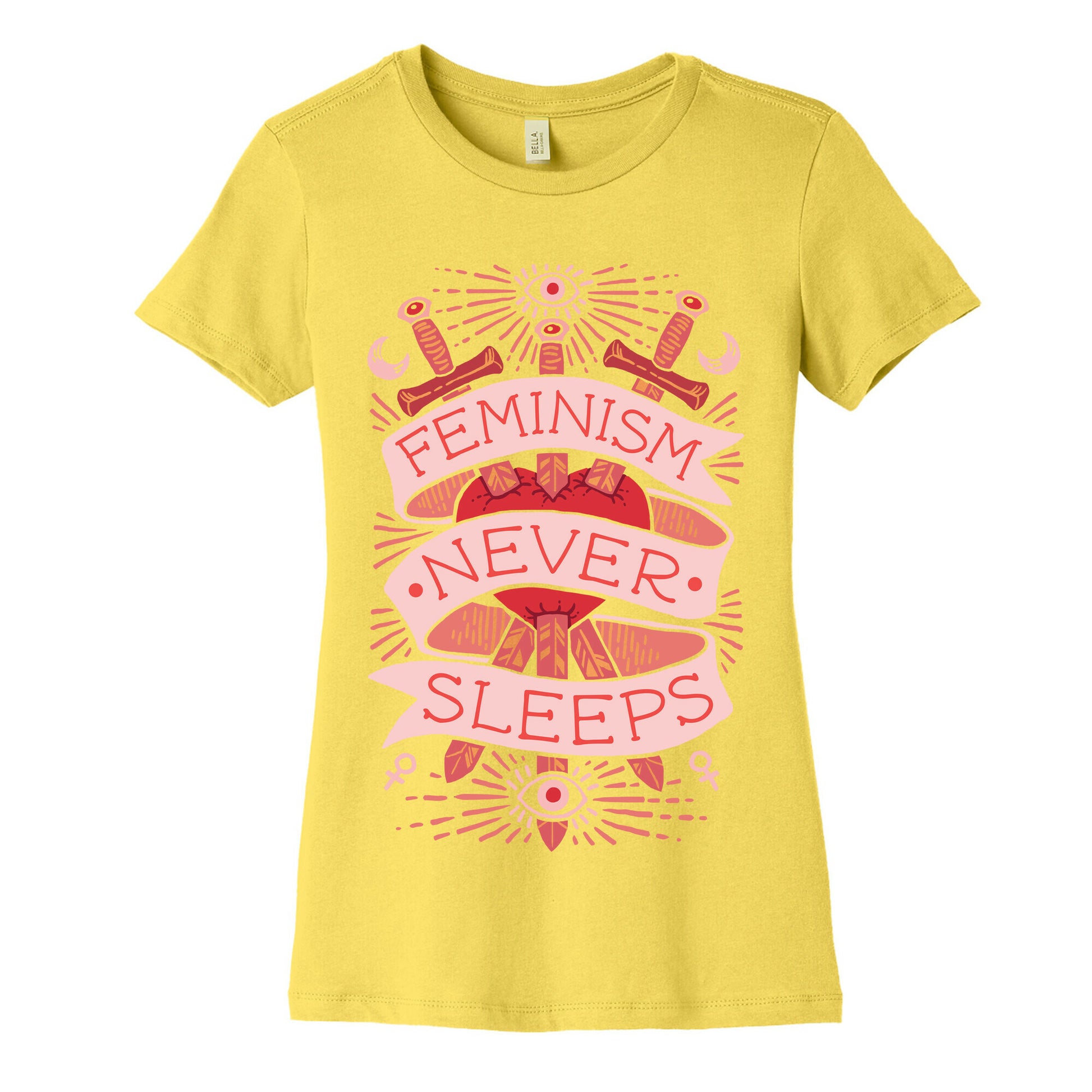 Feminism Never Sleeps Women's Cotton Tee