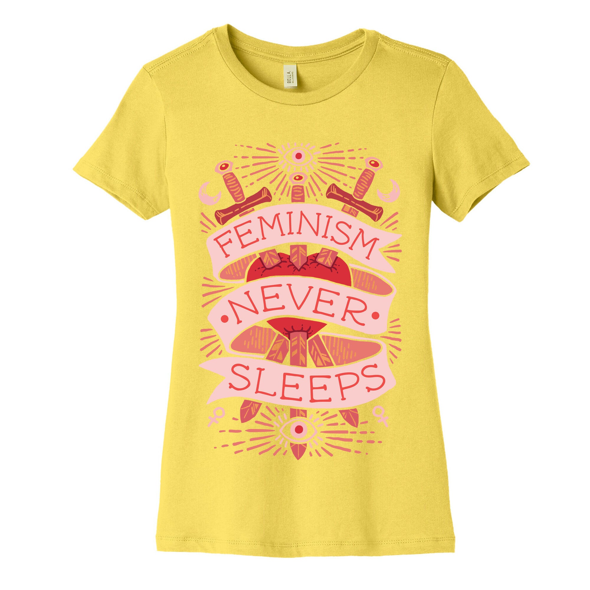 Feminism Never Sleeps Women's Cotton Tee