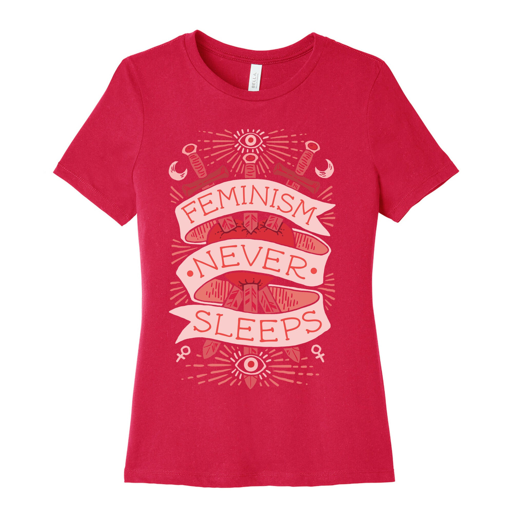 Feminism Never Sleeps Women's Cotton Tee