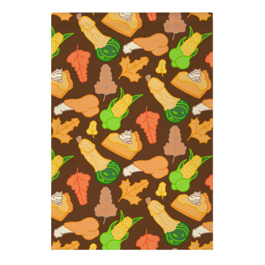 Thanksgiving Peens Pattern Garden Flag