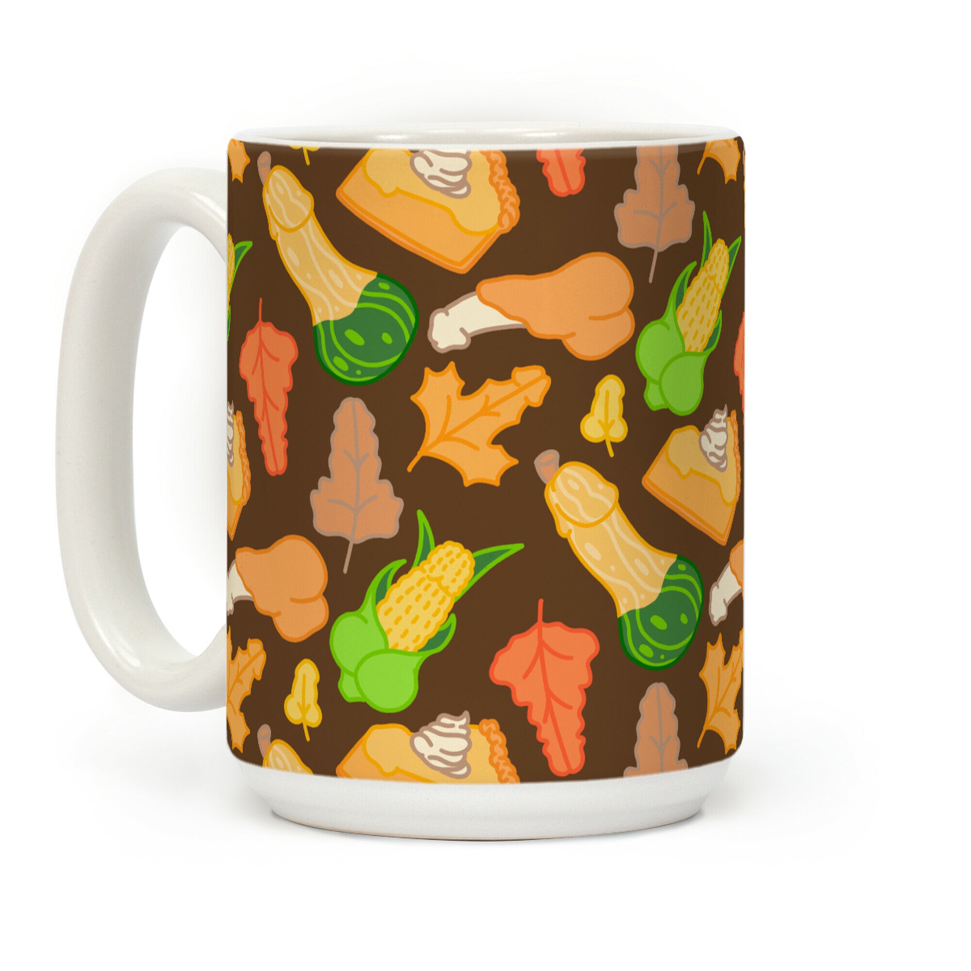 Thanksgiving Peens Pattern Coffee Mug
