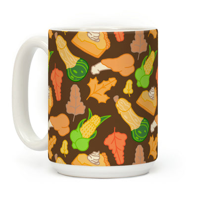 Thanksgiving Peens Pattern Coffee Mug