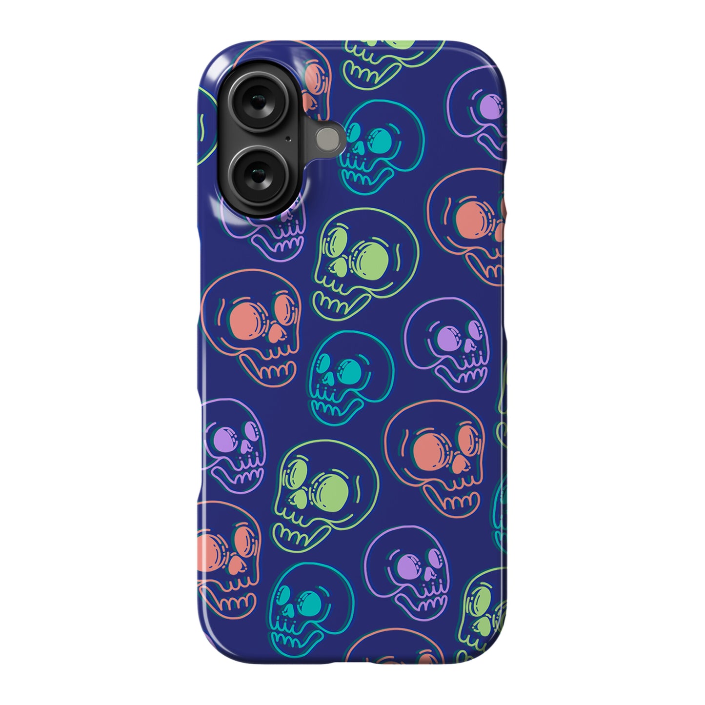 Pastel Skulls Glitch Phone Case