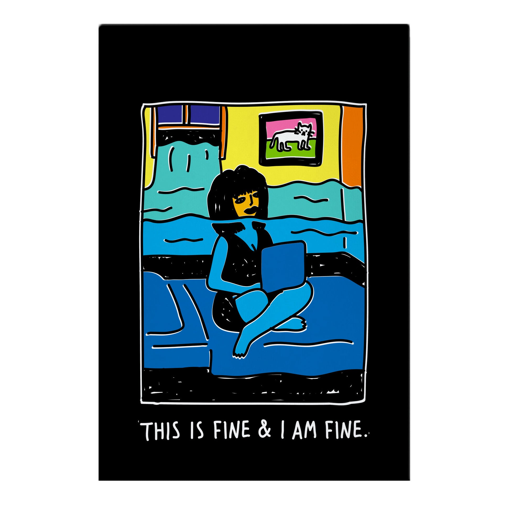 This Is Fine & I Am Fine Garden Flag