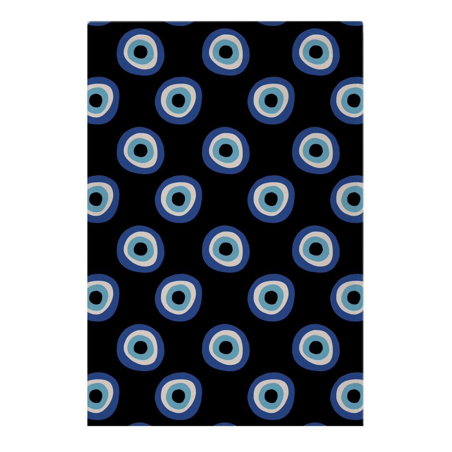 Evil Eye Pattern Black Garden Flag