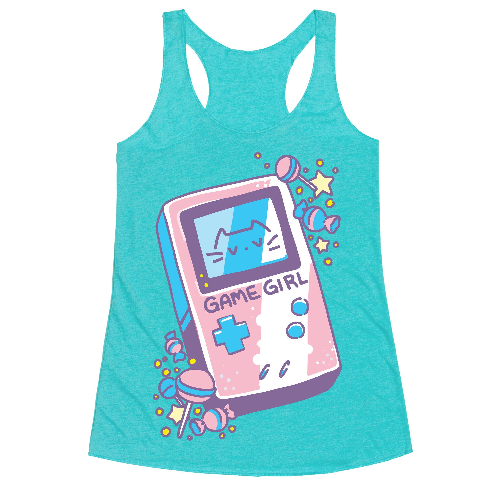 Game Girl - Trans Pride Racerback Tank