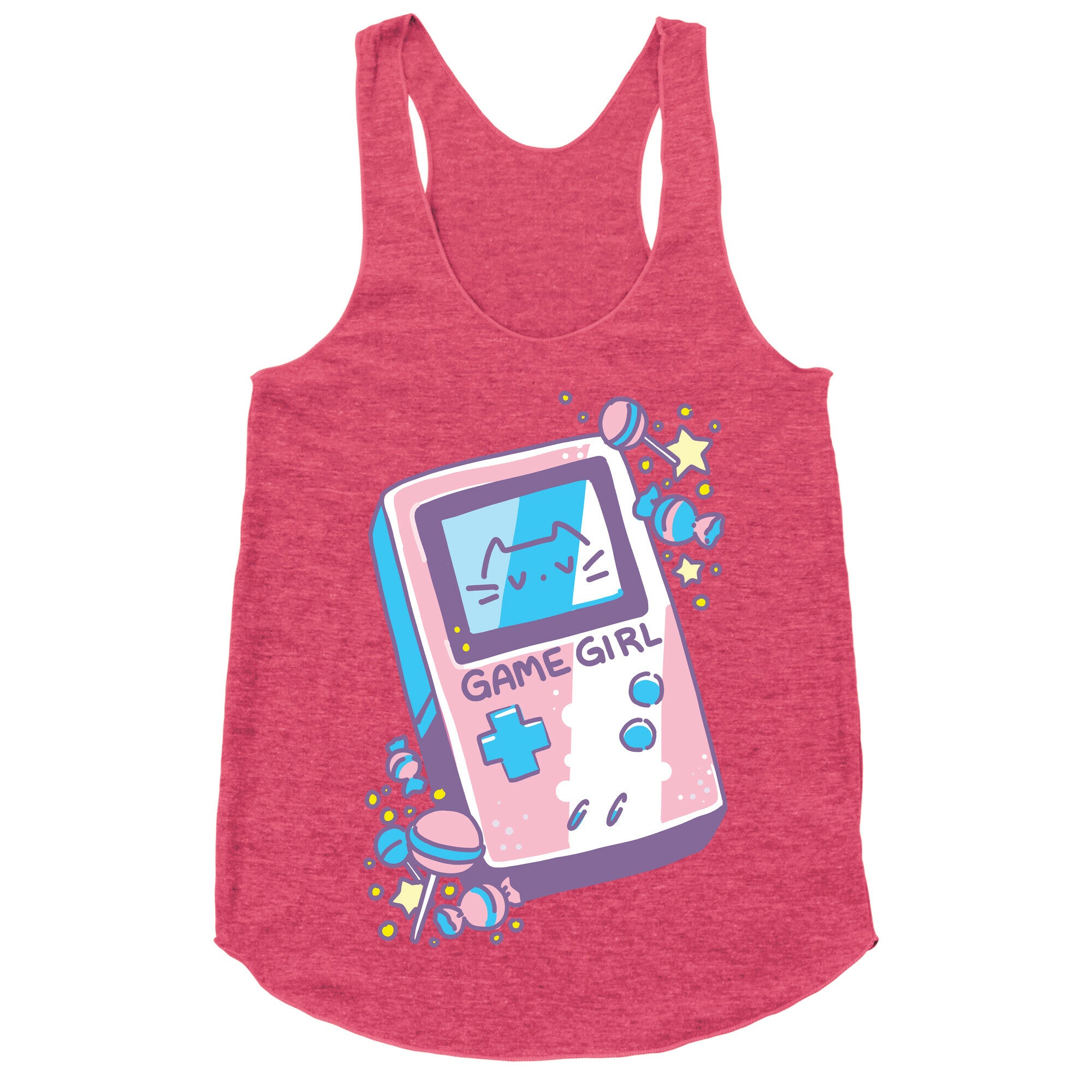 Game Girl - Trans Pride Racerback Tank