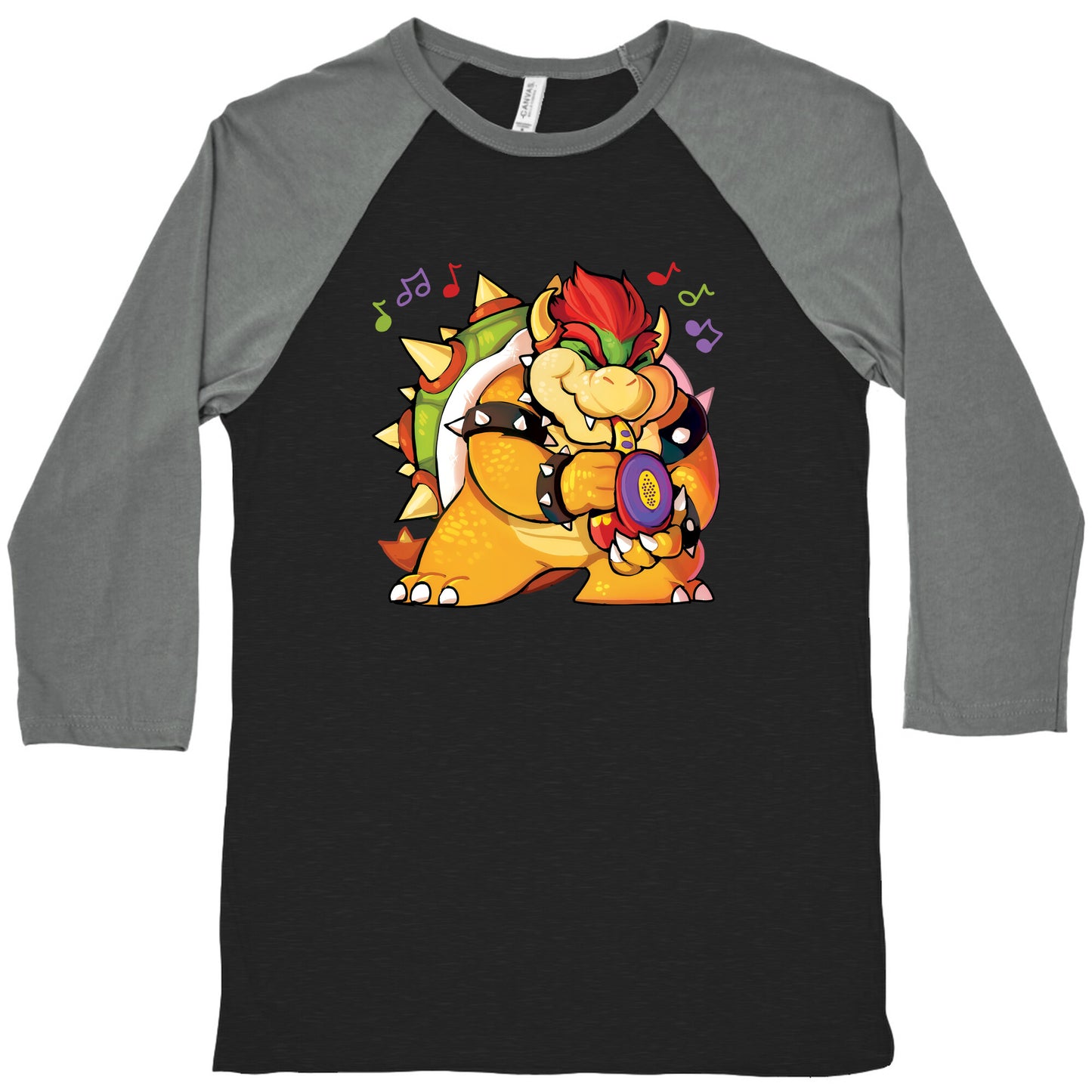 Sax-a-boom bowser Baseball Tee