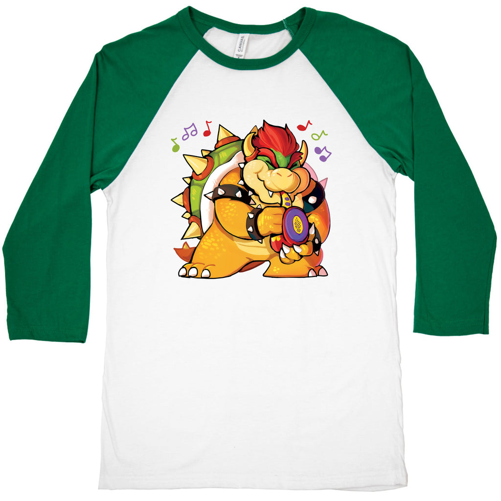 Sax-a-boom bowser Baseball Tee