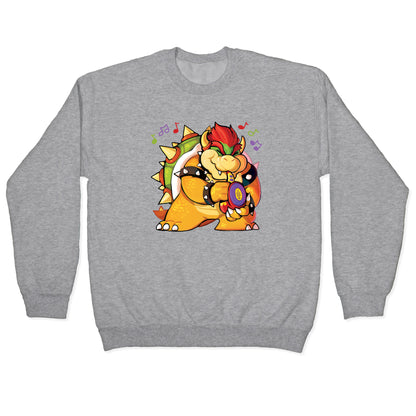 Sax-a-boom bowser Crewneck Sweatshirt