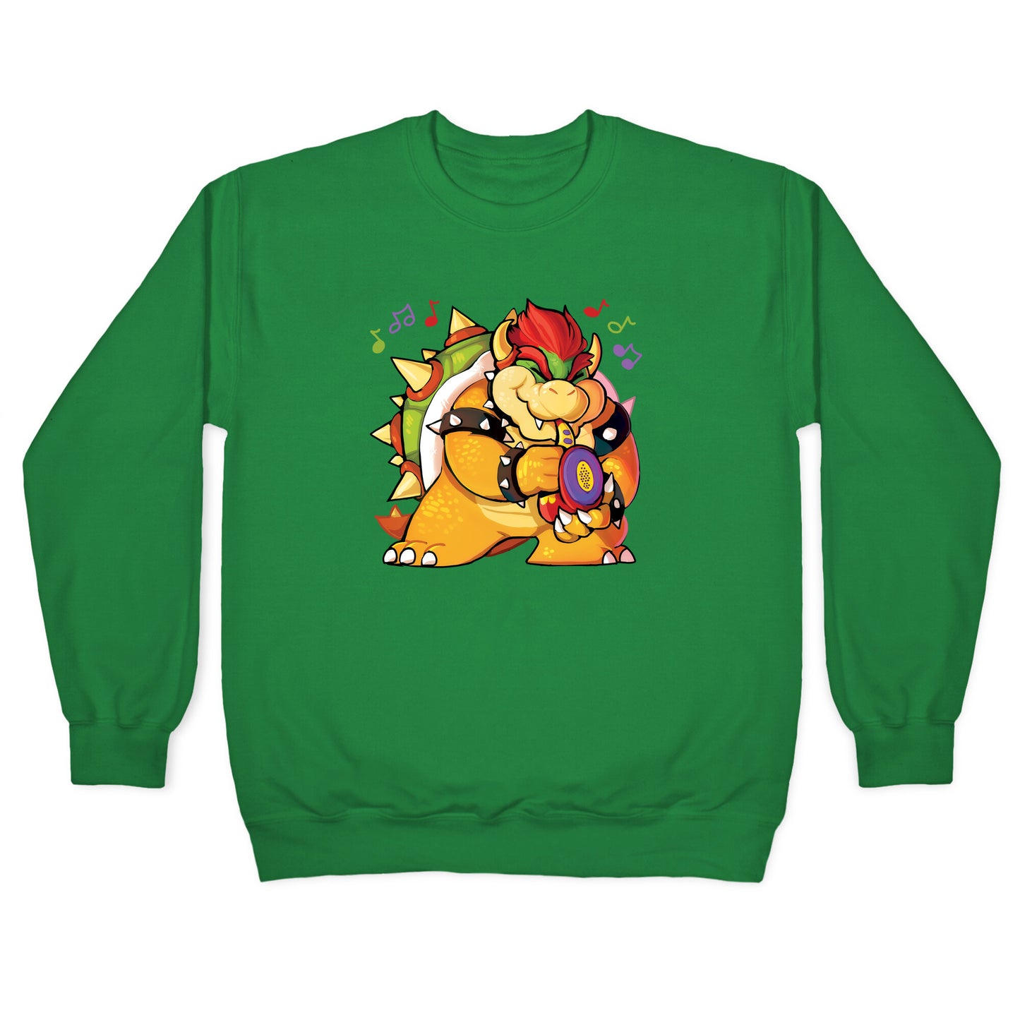 Sax-a-boom bowser Crewneck Sweatshirt