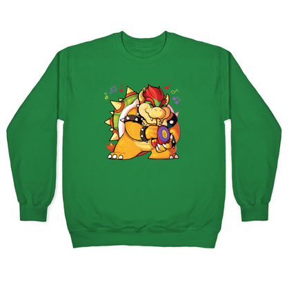 Sax-a-boom bowser Crewneck Sweatshirt