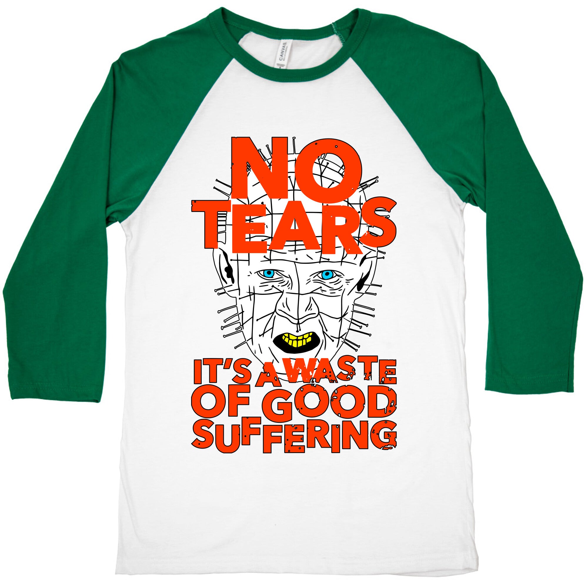 No Tears. It's a Waste of Good Suffering. (Pinhead) Baseball Tee