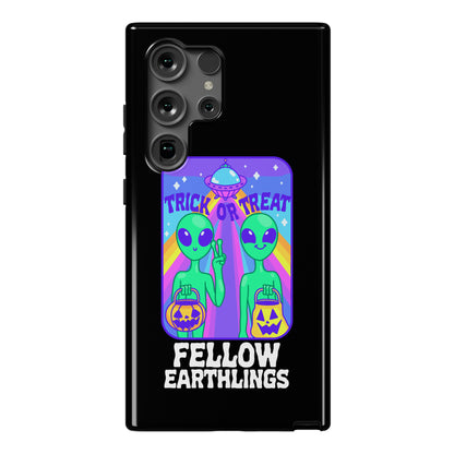 Trick Or Treat Fellow Earthlings Phone Case