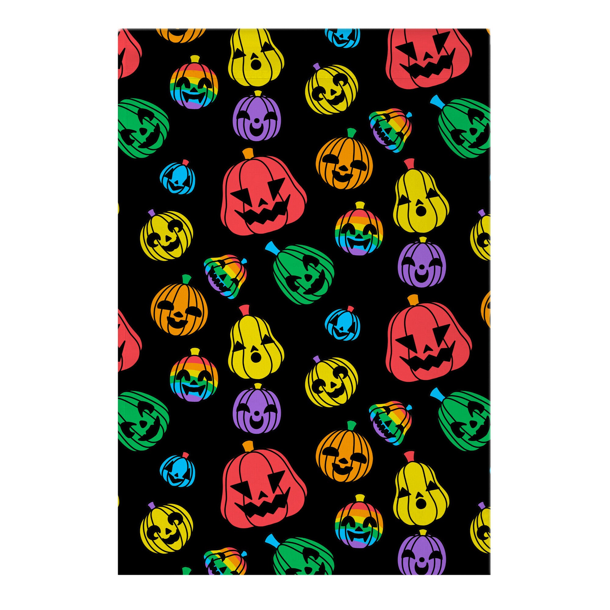 Gay Pride Jack-o'-Lanterns Pattern Garden Flag