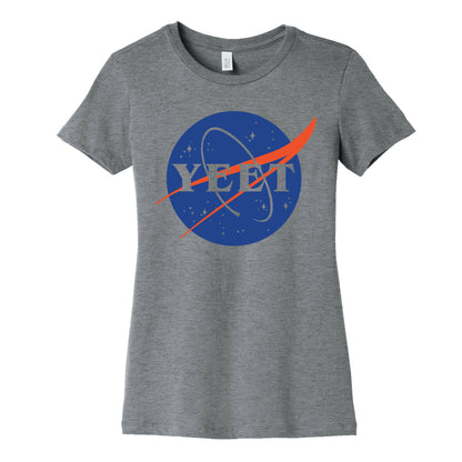 Yeet Nasa Logo Parody  Women's Cotton Tee