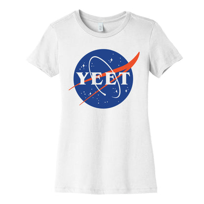 Yeet Nasa Logo Parody  Women's Cotton Tee