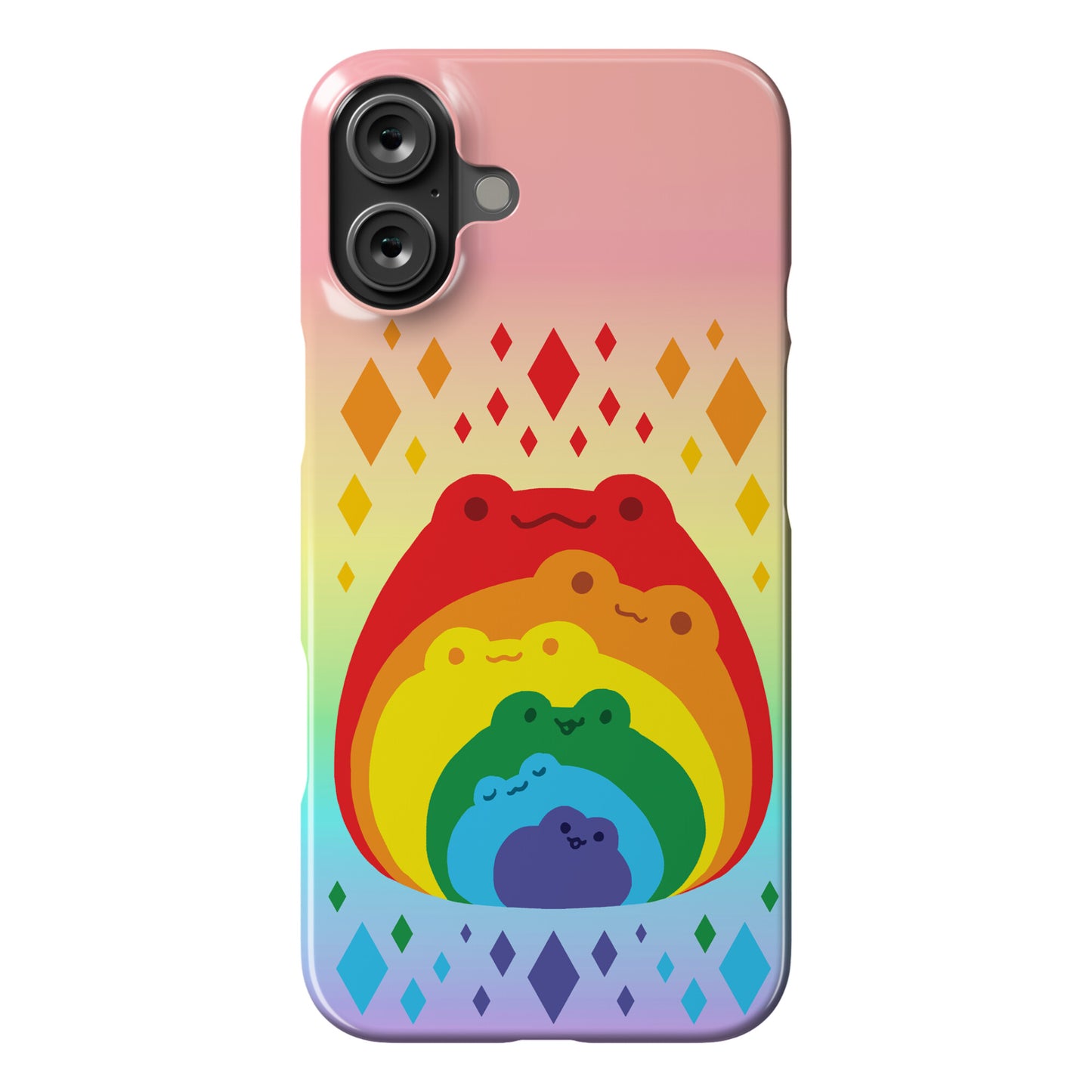 Frogs In Frogs In Frogs Rainbow Phone Case