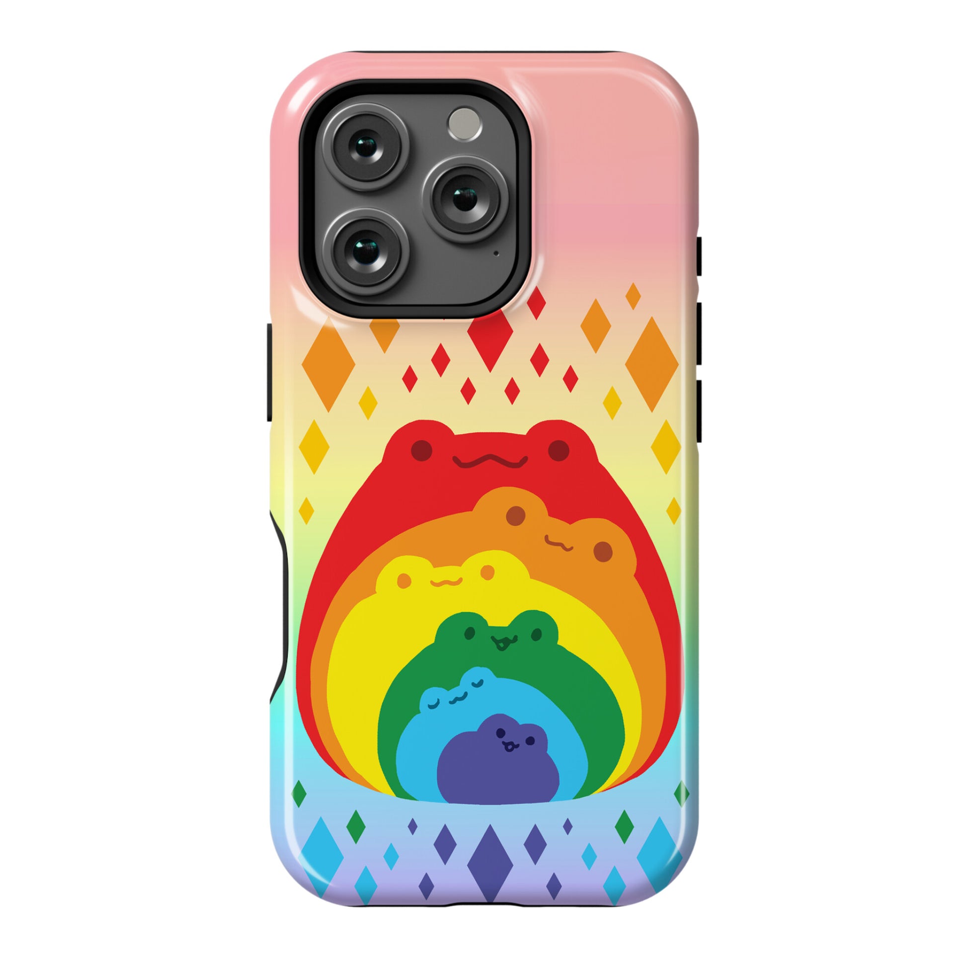 Frogs In Frogs In Frogs Rainbow Phone Case