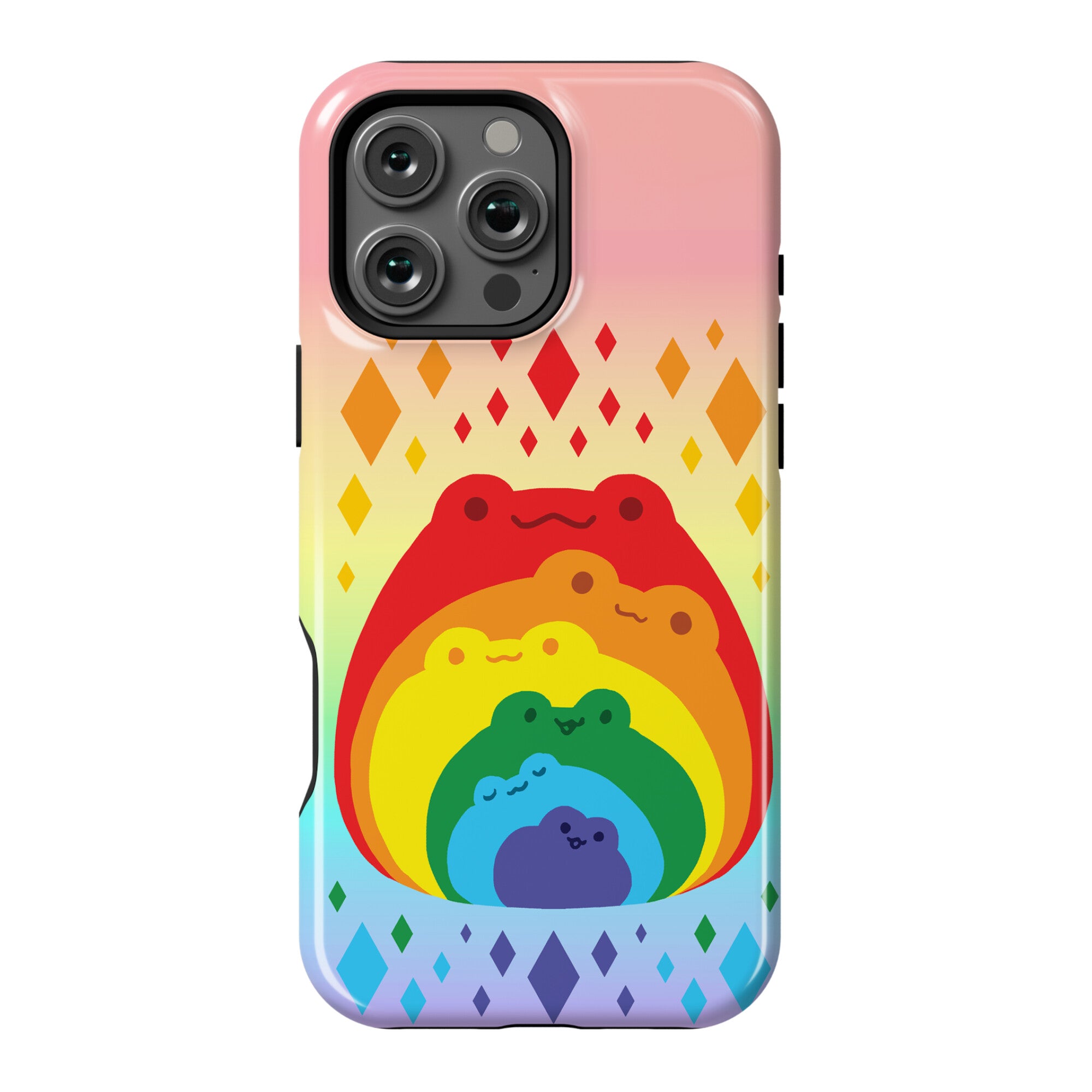 Frogs In Frogs In Frogs Rainbow Phone Case