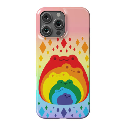 Frogs In Frogs In Frogs Rainbow Phone Case