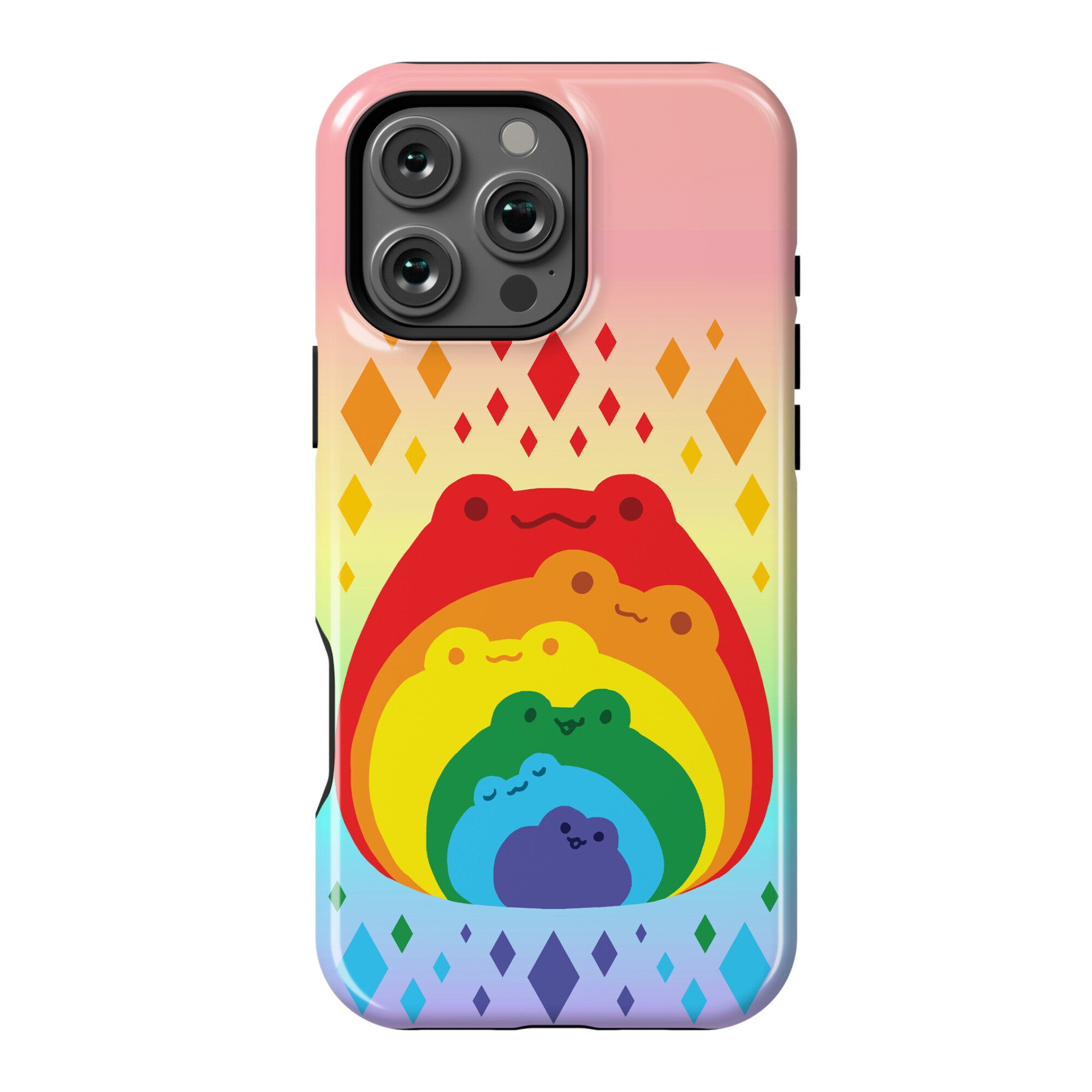 Frogs In Frogs In Frogs Rainbow Phone Case