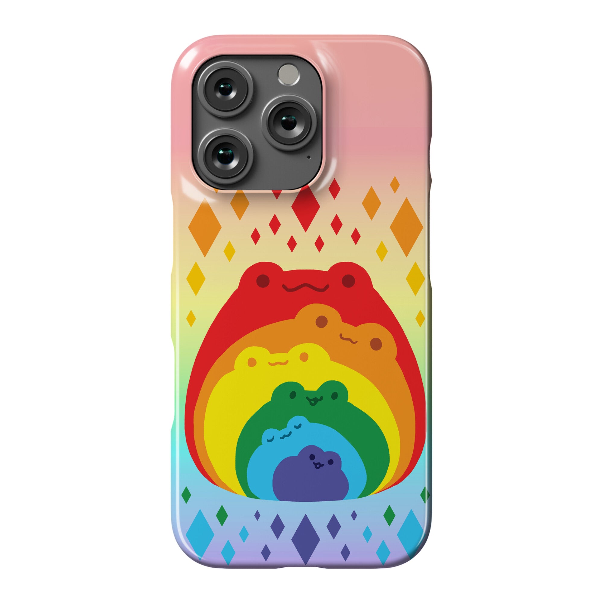 Frogs In Frogs In Frogs Rainbow Phone Case