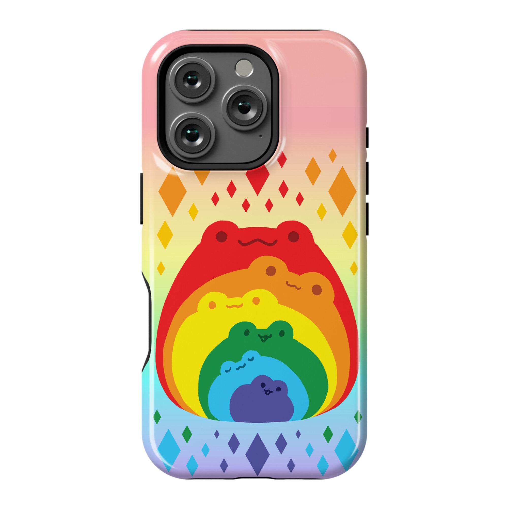 Frogs In Frogs In Frogs Rainbow Phone Case