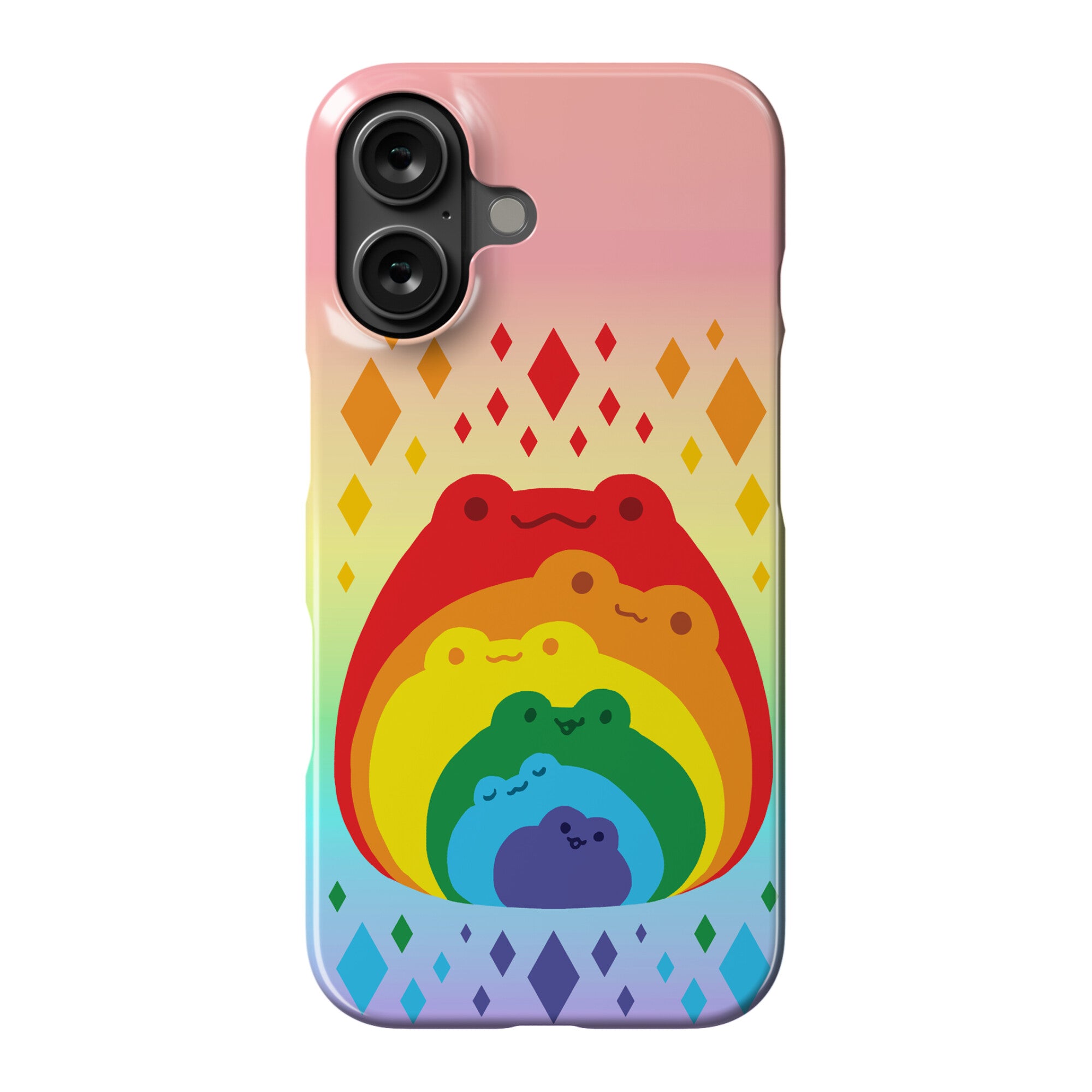 Frogs In Frogs In Frogs Rainbow Phone Case