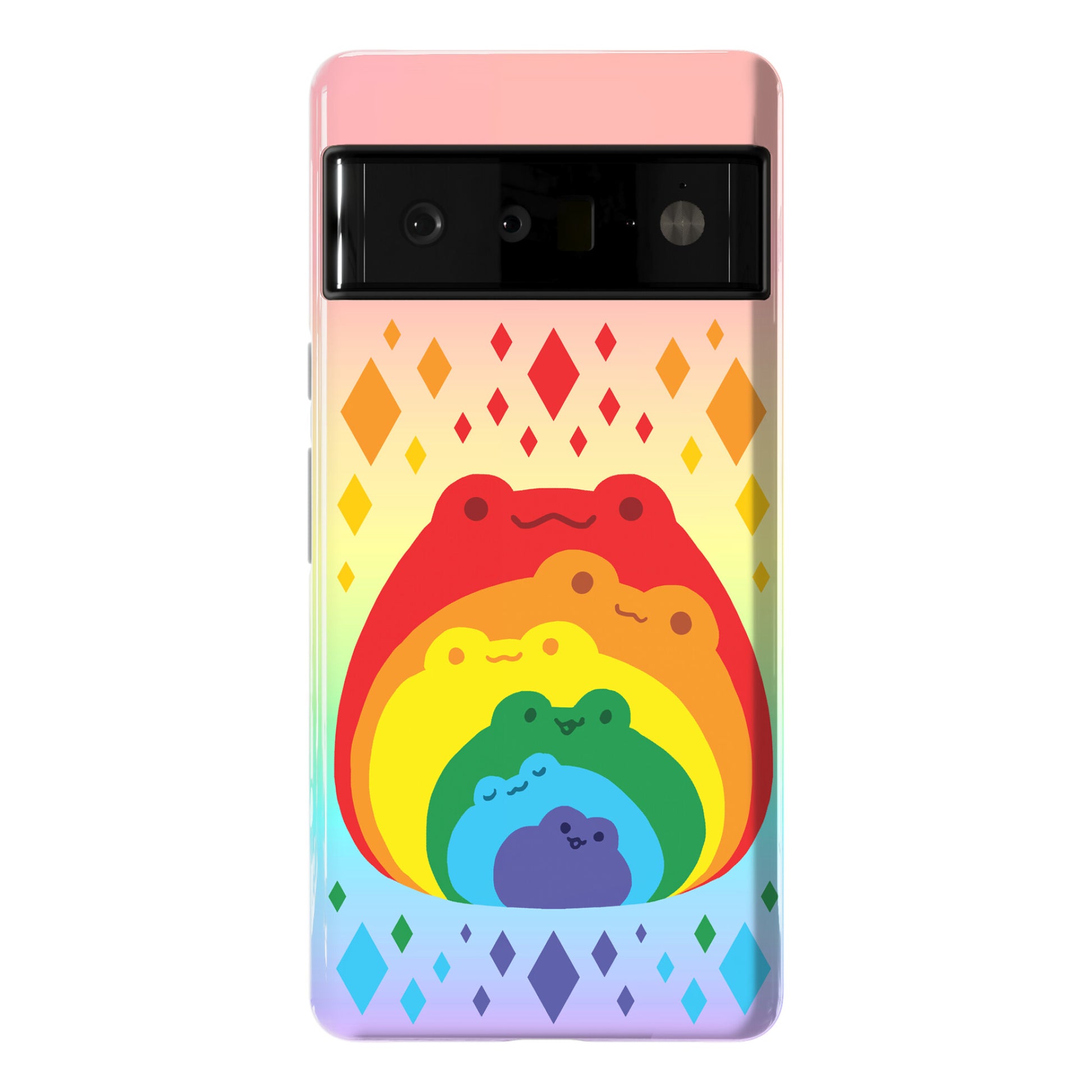 Frogs In Frogs In Frogs Rainbow Phone Case