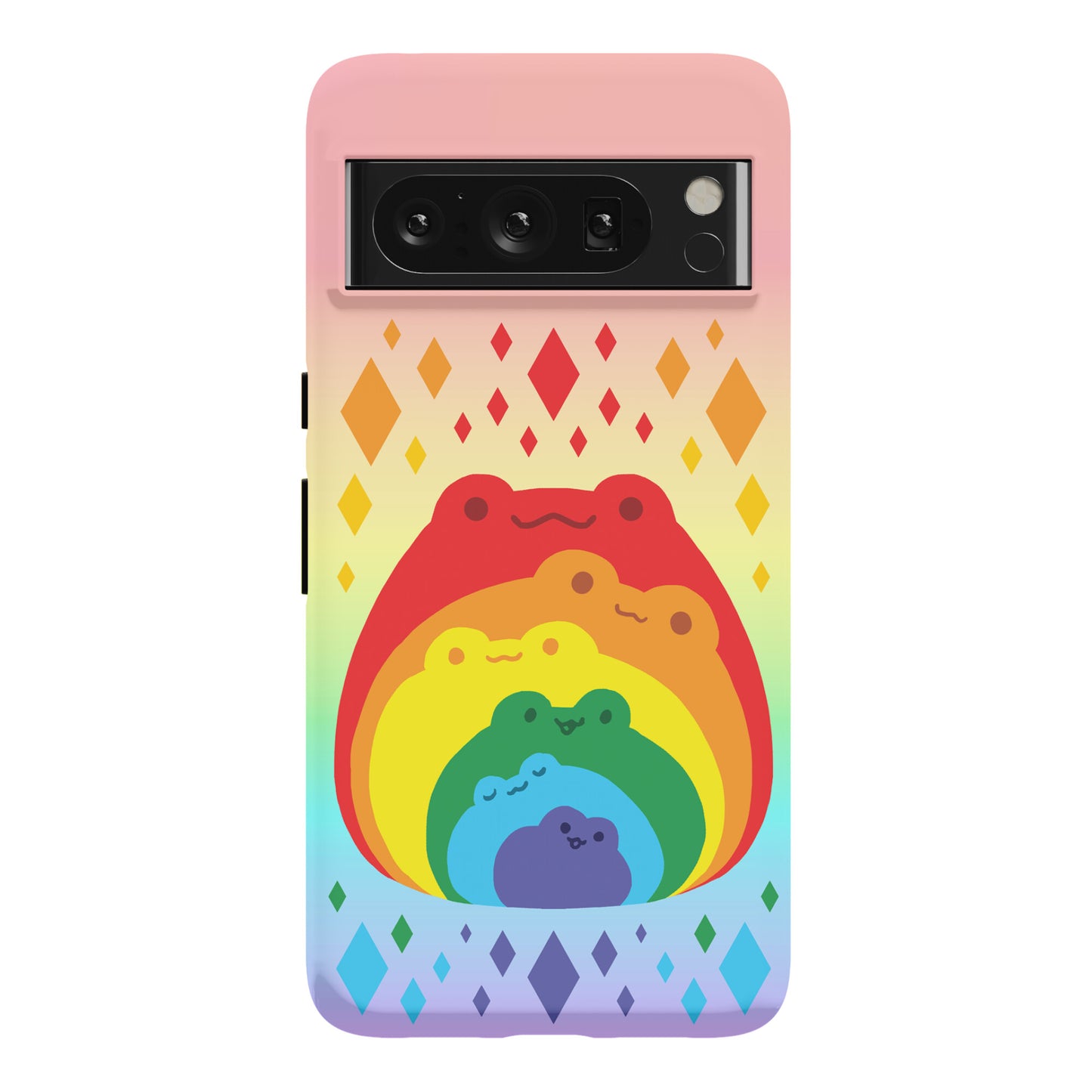 Frogs In Frogs In Frogs Rainbow Phone Case