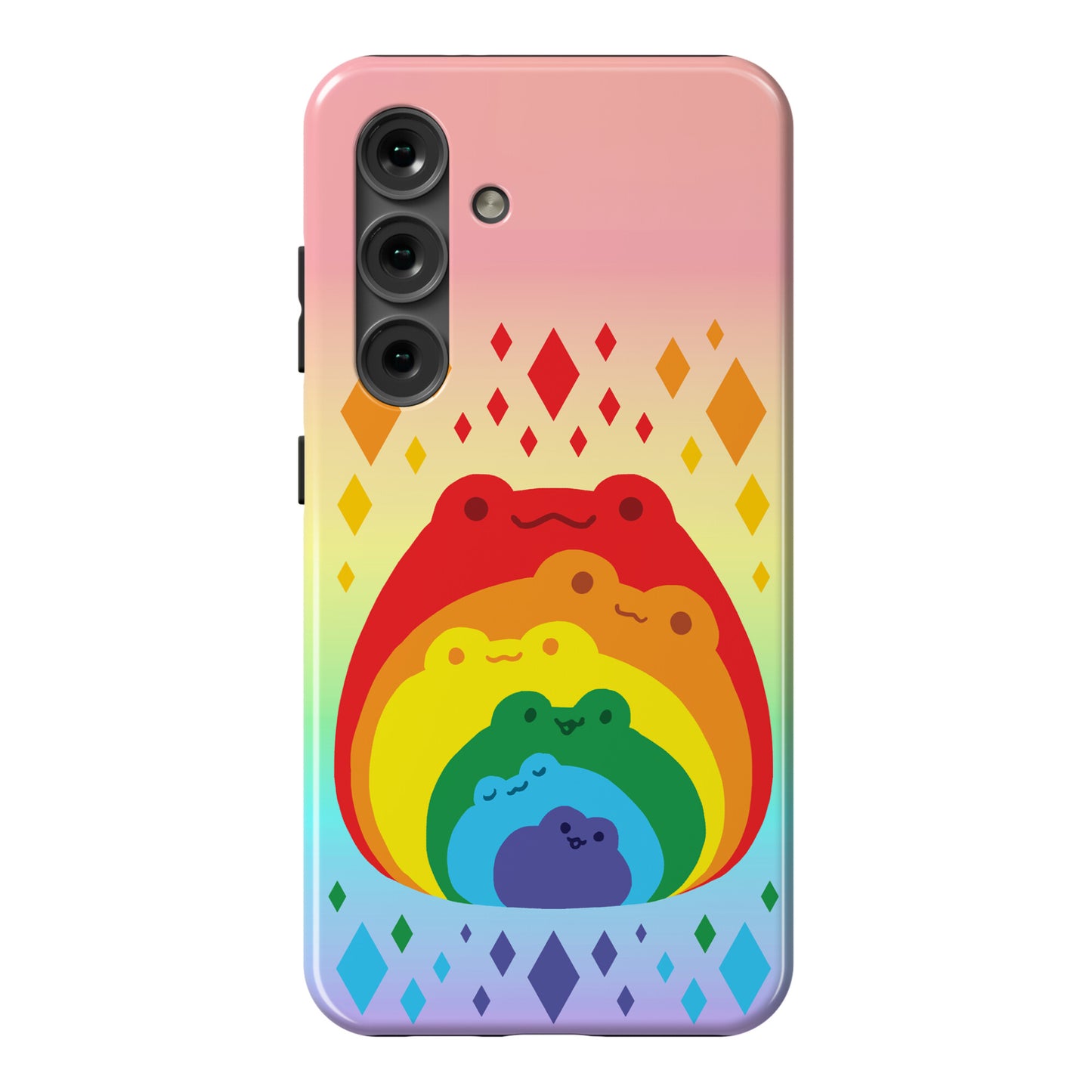 Frogs In Frogs In Frogs Rainbow Phone Case