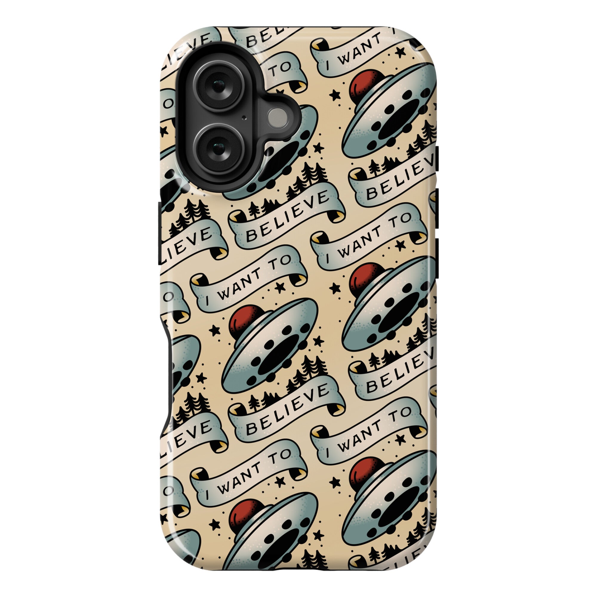 I Want to Believe (Old School Tattoo) Phone Case