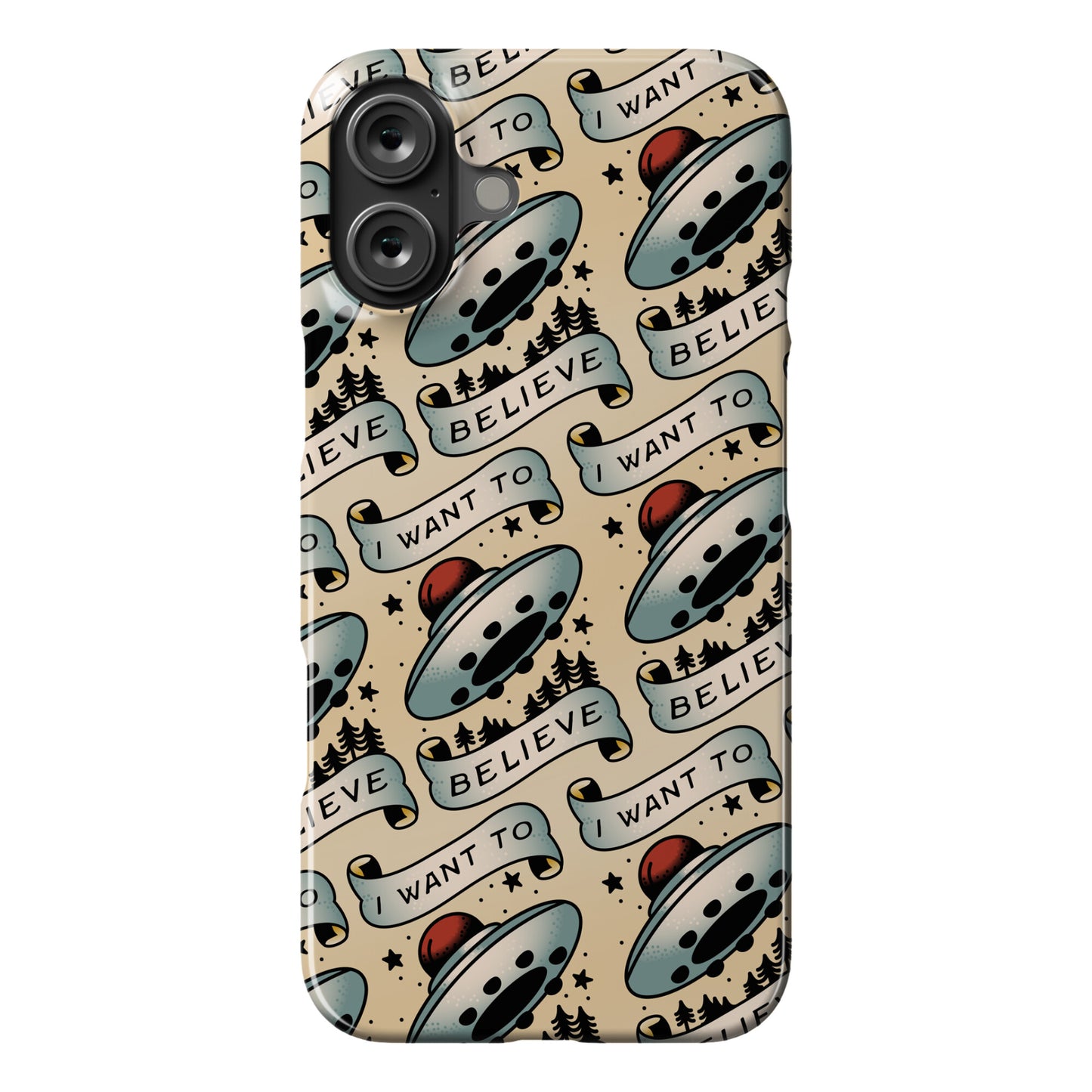 I Want to Believe (Old School Tattoo) Phone Case