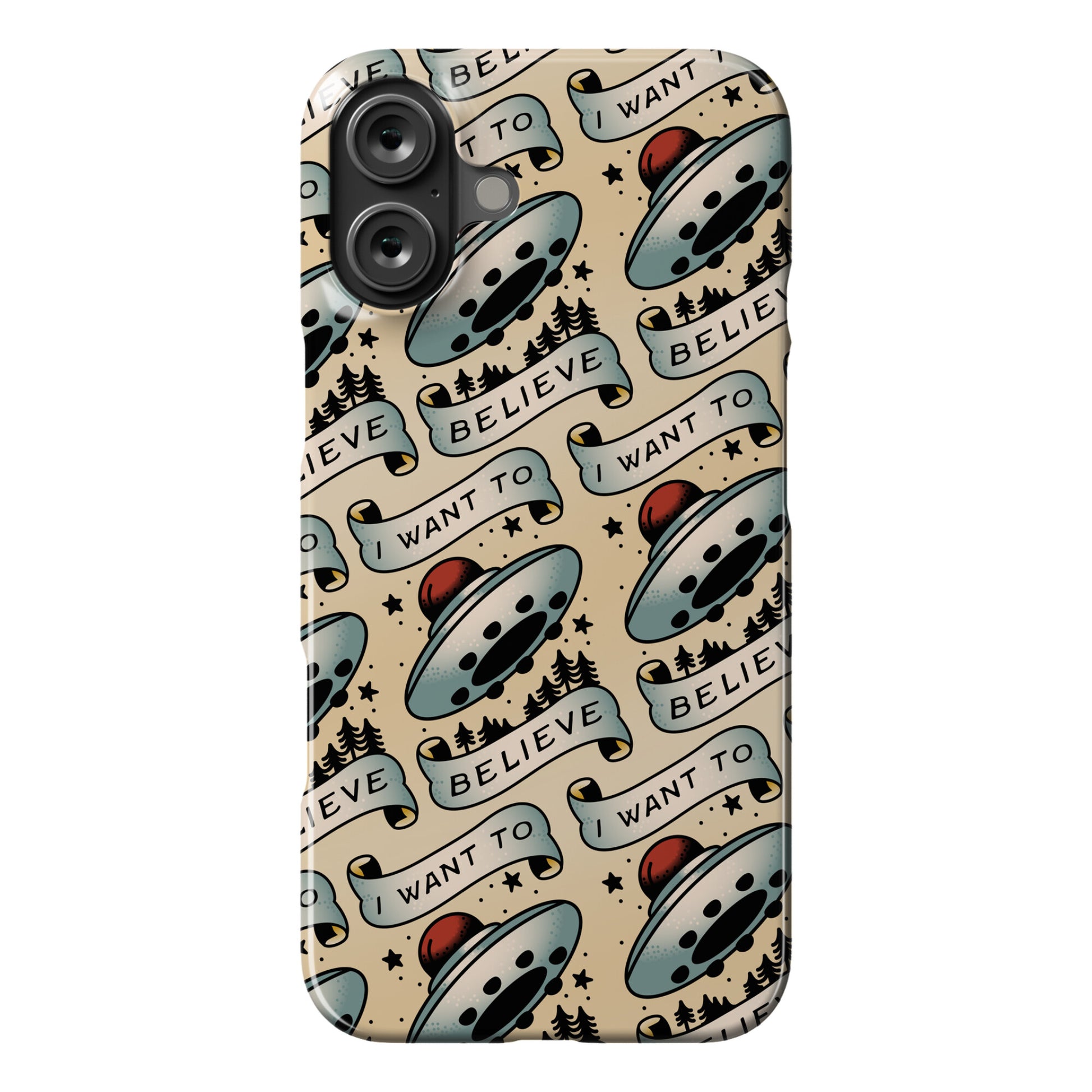 I Want to Believe (Old School Tattoo) Phone Case