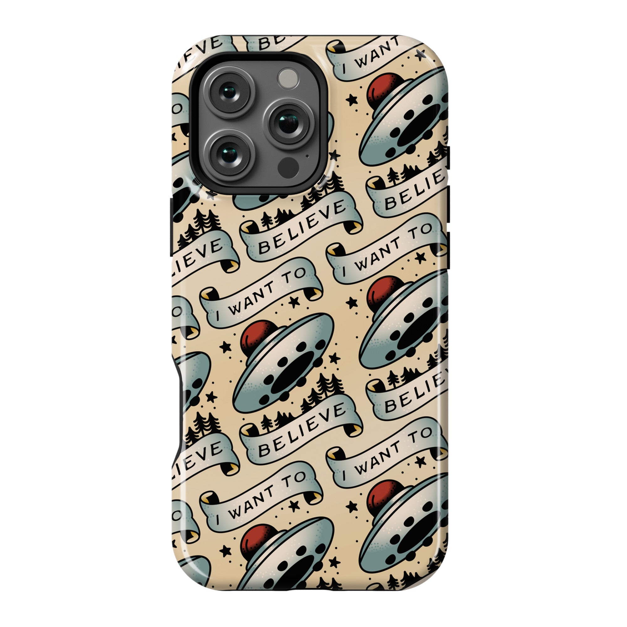 I Want to Believe (Old School Tattoo) Phone Case
