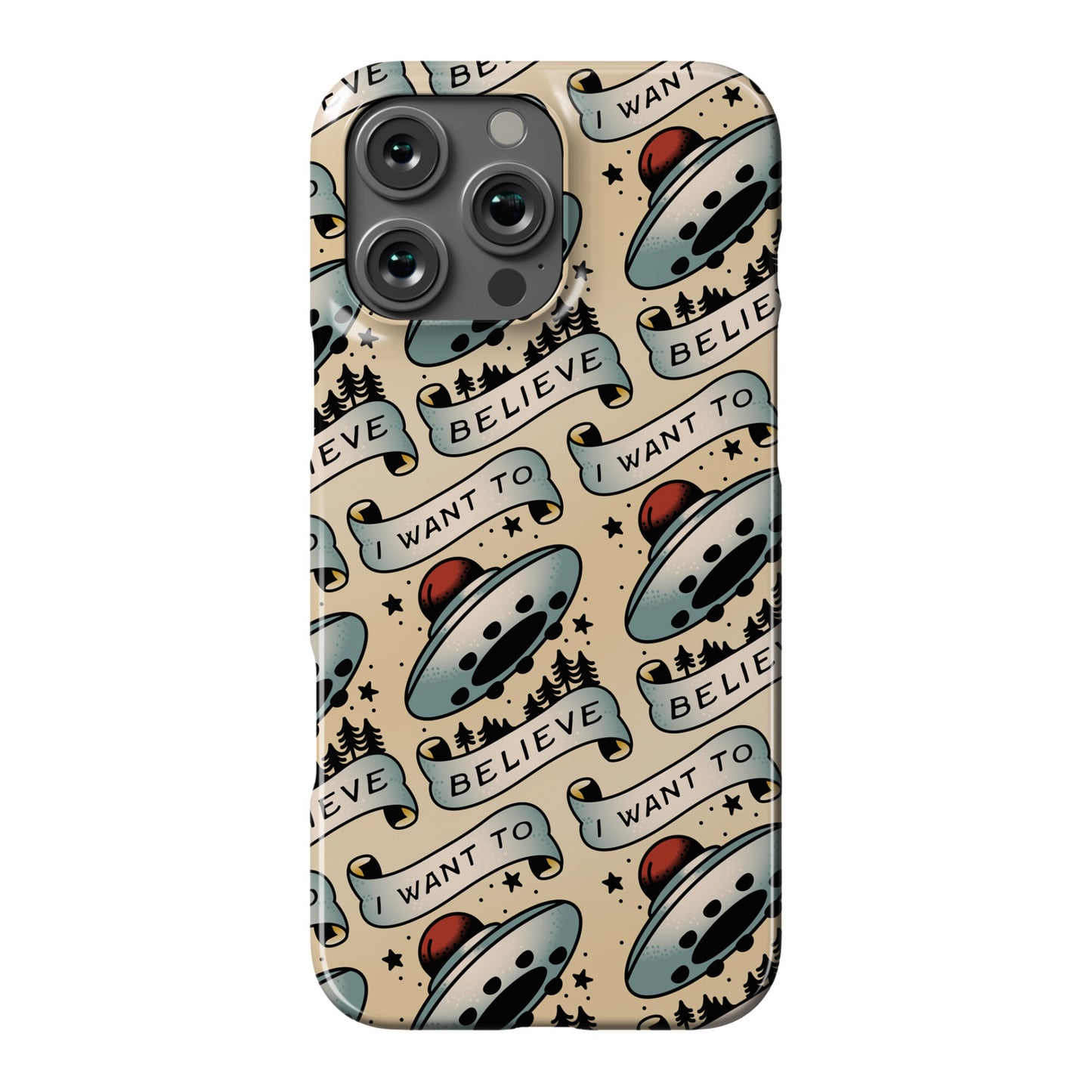 I Want to Believe (Old School Tattoo) Phone Case