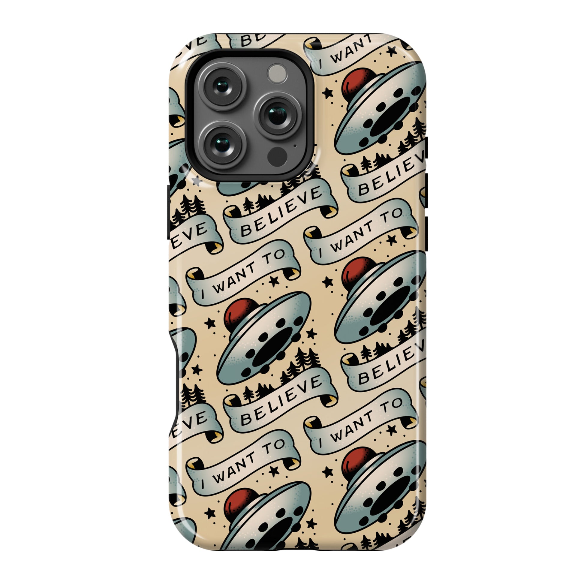 I Want to Believe (Old School Tattoo) Phone Case