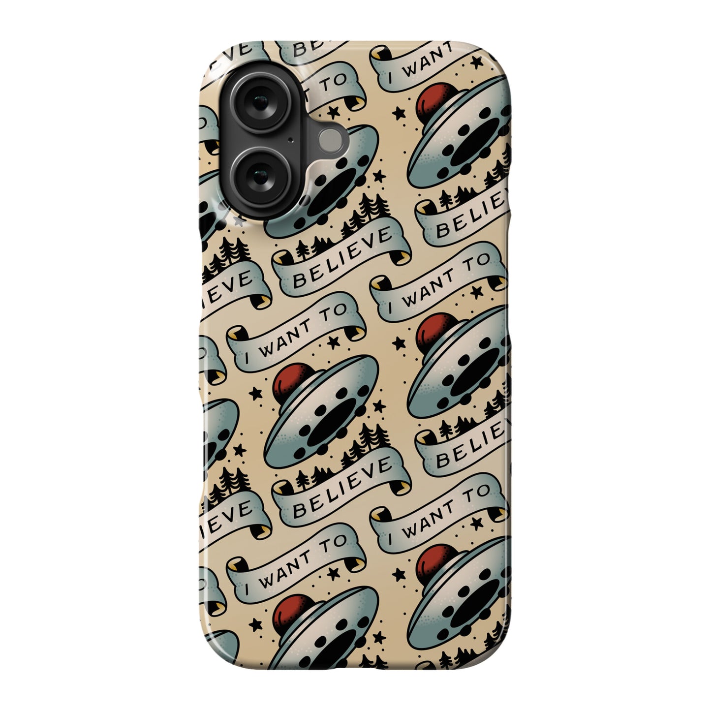 I Want to Believe (Old School Tattoo) Phone Case