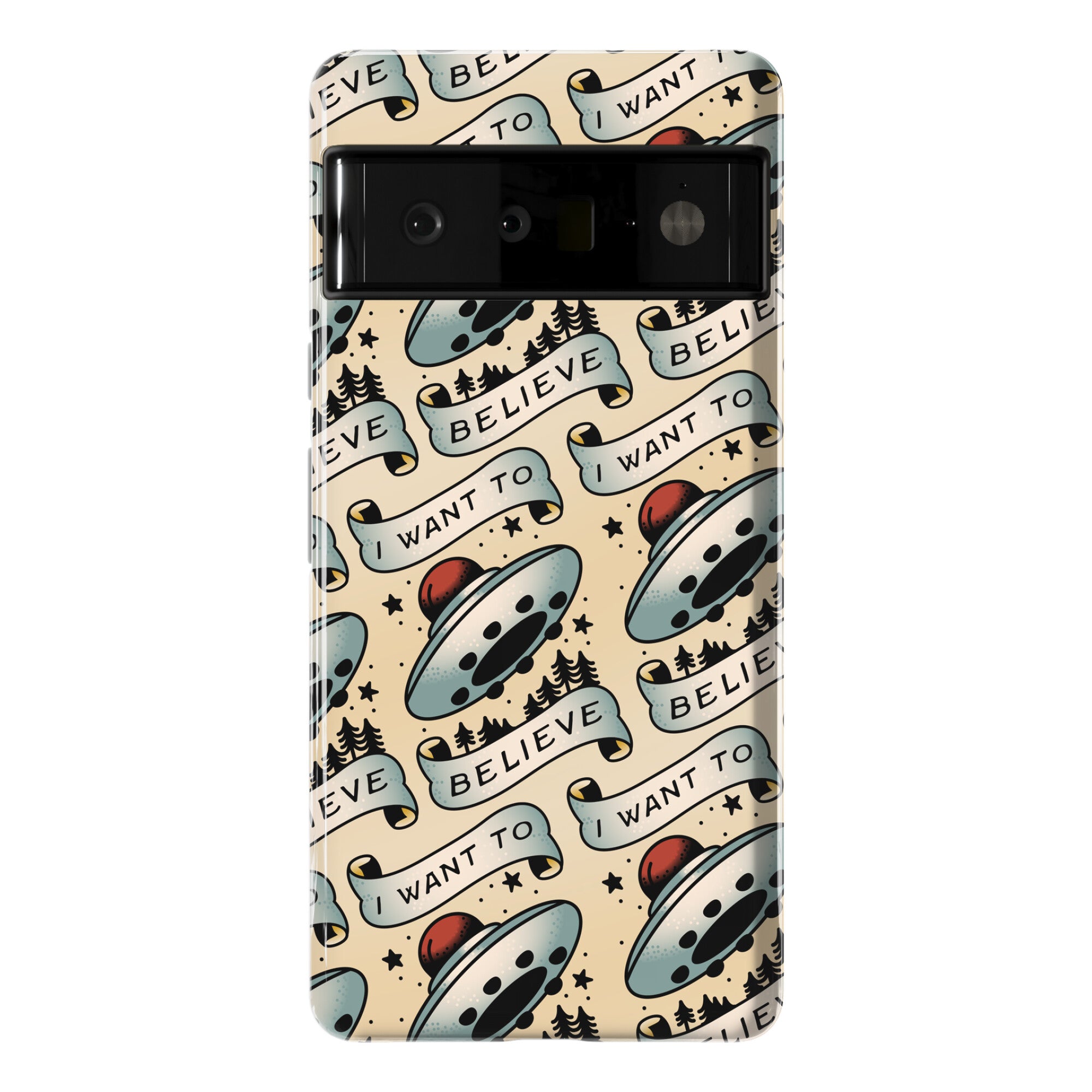 I Want to Believe (Old School Tattoo) Phone Case