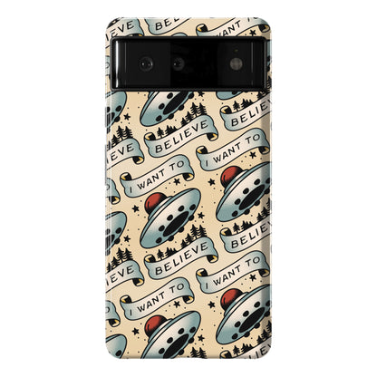 I Want to Believe (Old School Tattoo) Phone Case