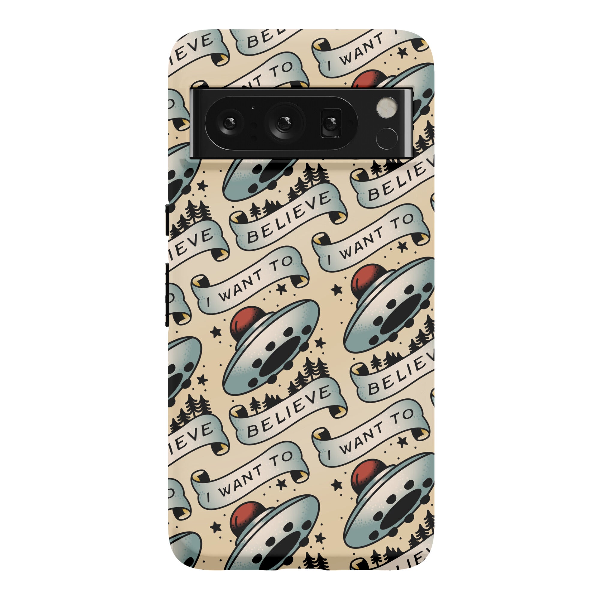 I Want to Believe (Old School Tattoo) Phone Case