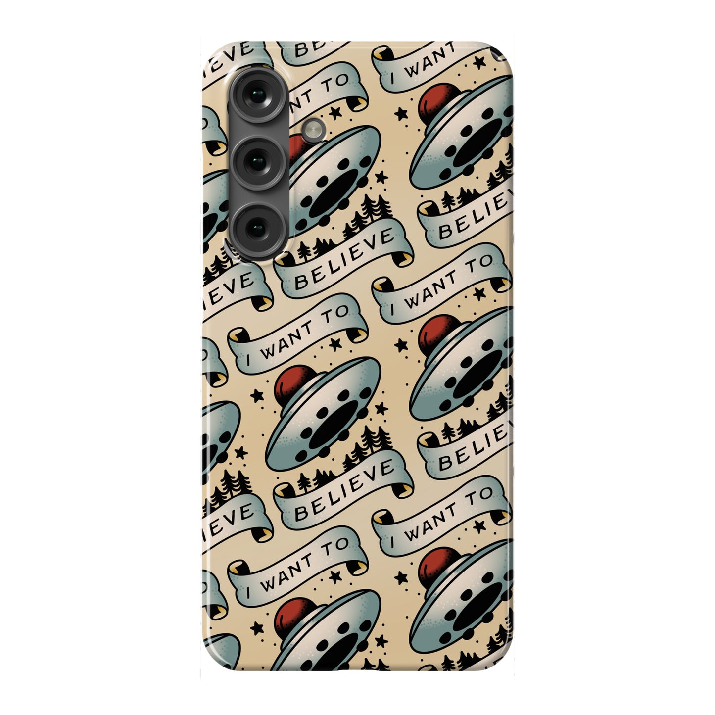 I Want to Believe (Old School Tattoo) Phone Case